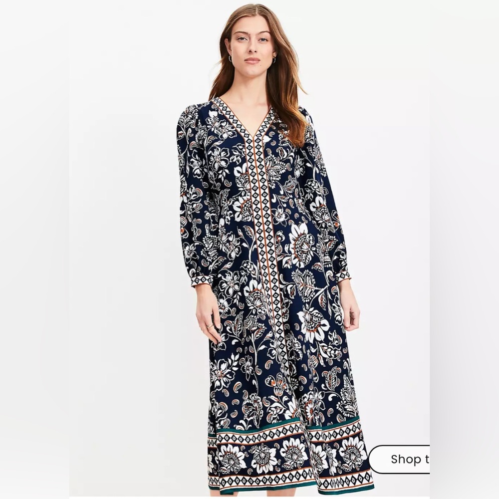NWT - Floral Long Sleeve Dress - 2